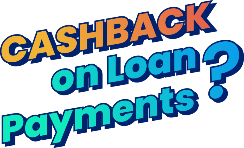 Cash Back on Loan Payment Text PNG transparent background