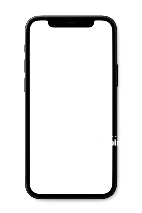 Mobile Frame PNG Image for Mockup or Screen Display